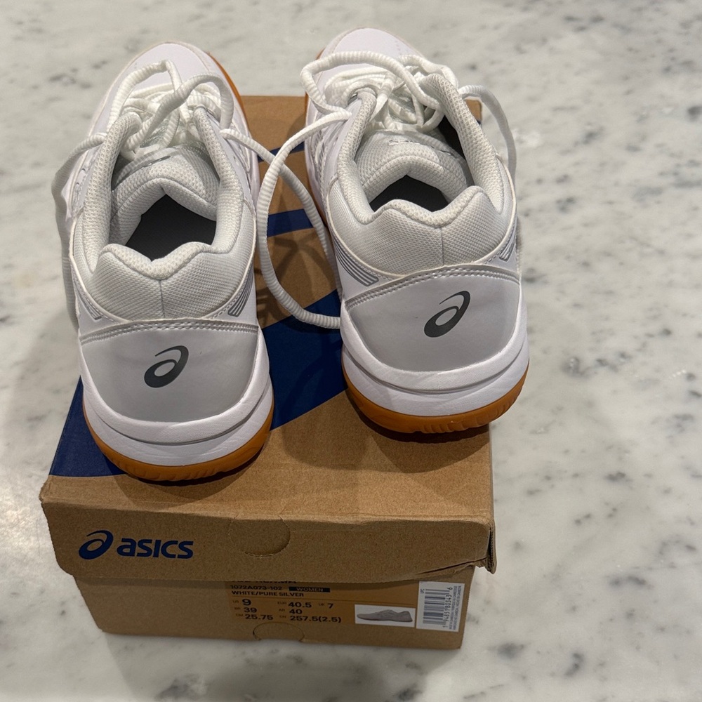 Asics Women’s White and pure silver sneakers
